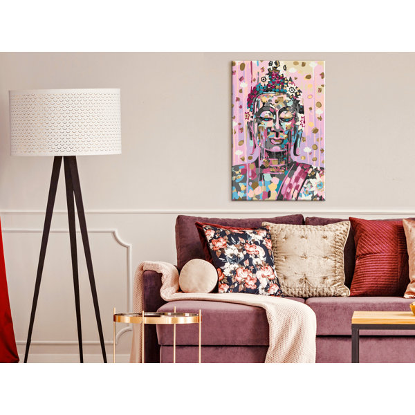 Boholiving Leinwandbild Thinking Buddha Malen Nach Zahlen Wayfair De